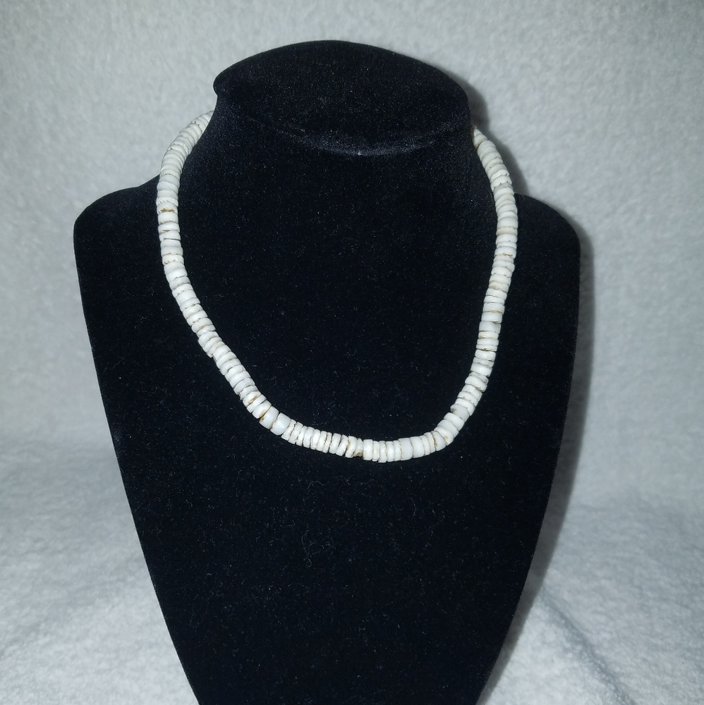 Antique Puka Beaded Necklace